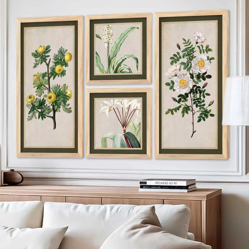 kotart Decorative Modern Big Size Wall Art Home Dacor Floral Painting poster With Frame For Living Room Bed Room Hotel Wall Decor