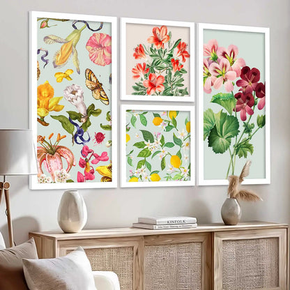 kotart Modern Big Size Art Home Decoration Painting Floral Paintings With Frame For Living Room Bed Room Hotel Wall Decor