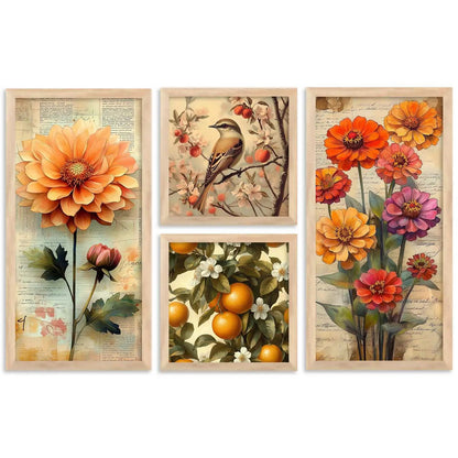 kotart Modern Big Size Art Home Decoration Painting Floral  Paintings With Frame For Living Room Bed Room Hotel Wall Decor