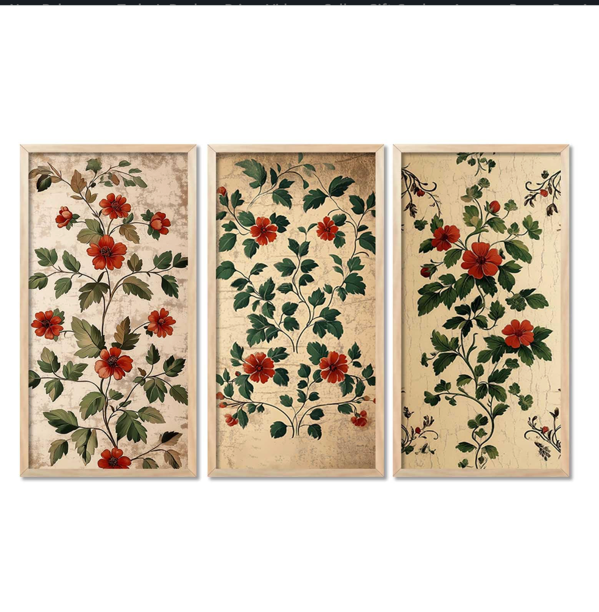 Floral  Wall Print For Living Room Wall Decor