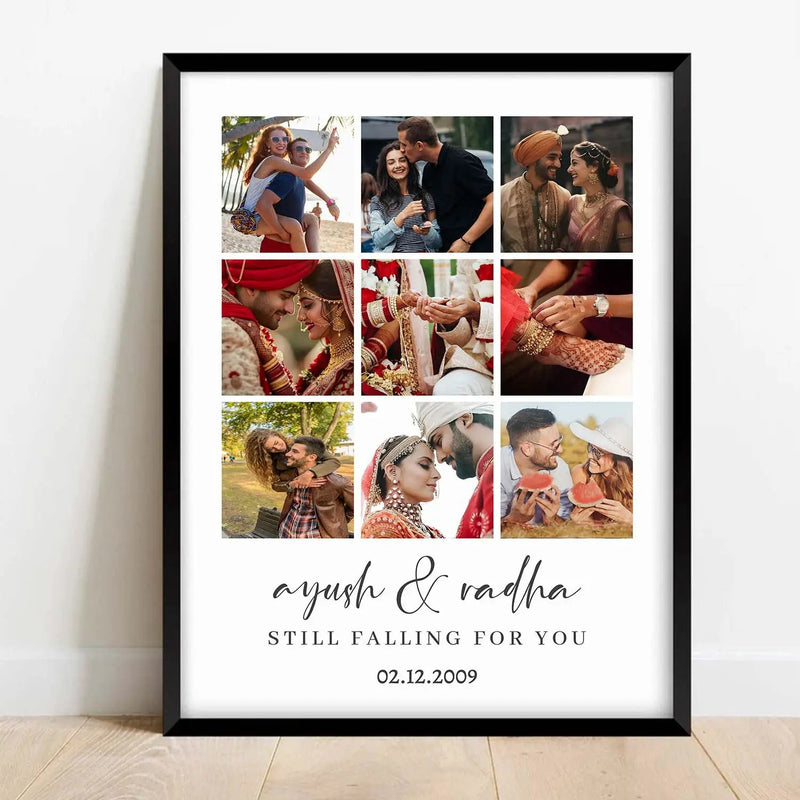 Personalized Photo Frame Collage Photo Frame Gift for Husband / Wife - Customized Photo Collage Gift for Anniversary by Kotart store