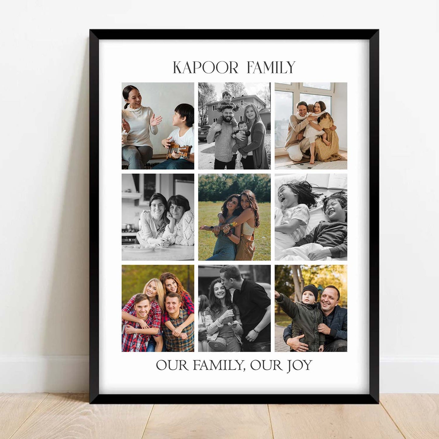 Personalized Picture Collage Photo Frame Gift - Customized Photo Frame Collage Gift for Anniversary Birthday or any Occassion