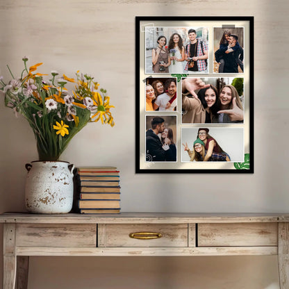 ustomized Collage Digital Reprint with Frame for Personalized Photo Frame with Photos Upload for Bedroom, Living Room Unique Birthday Anniversary by Kotart store