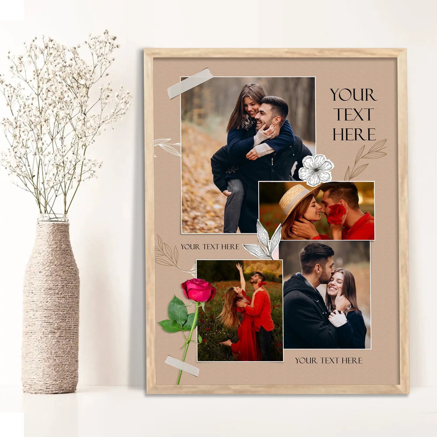 Customized Gifts for Men & Women – Personalized Photo Frame for Husband Birthday Special, Wife Anniversary Gift, Sister Birthday Gift, Useful Gift Ideas