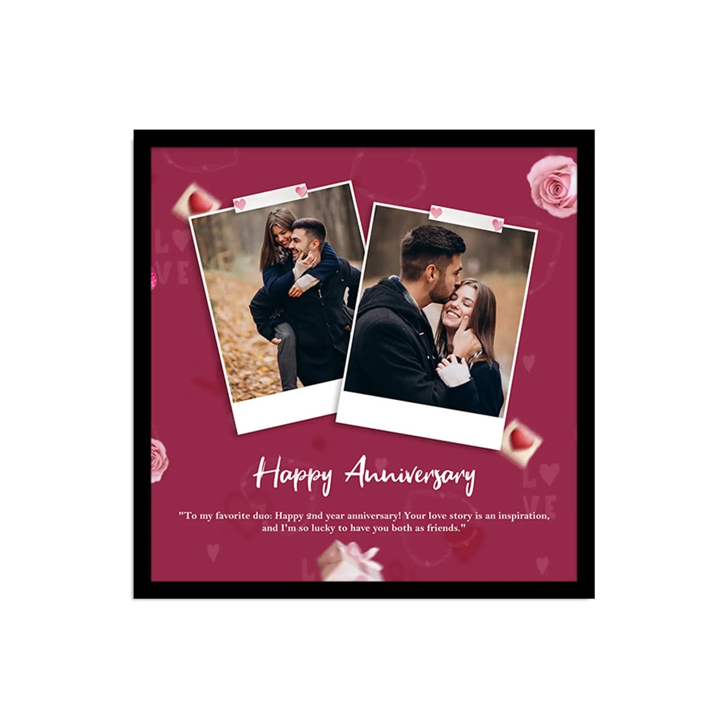 Customized Gifts for Men & Women – Personalized Photo Frame for Husband Birthday Special, Wife Anniversary Gift, Sister Birthday Gift, Unique Photo Gift, Useful Gift Ideas for Couples, Parents, Family