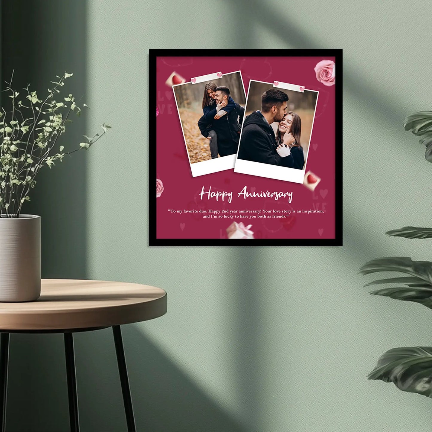 Customized Gifts for Men & Women – Personalized Photo Frame for Husband Birthday Special, Wife Anniversary Gift, Sister Birthday Gift, Unique Photo Gift, Useful Gift Ideas for Couples, Parents, Family