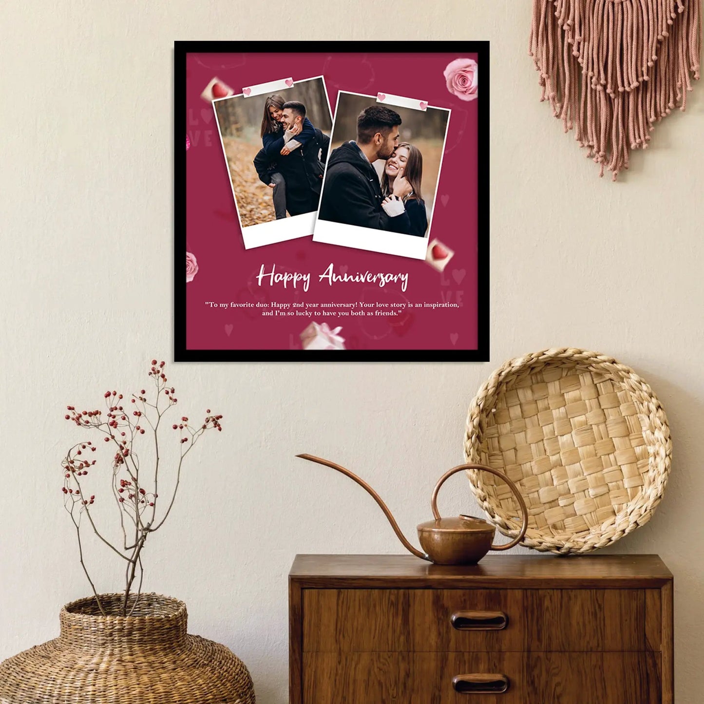 Customized Gifts for Men & Women – Personalized Photo Frame for Husband Birthday Special, Wife Anniversary Gift, Sister Birthday Gift, Unique Photo Gift, Useful Gift Ideas for Couples, Parents, Family