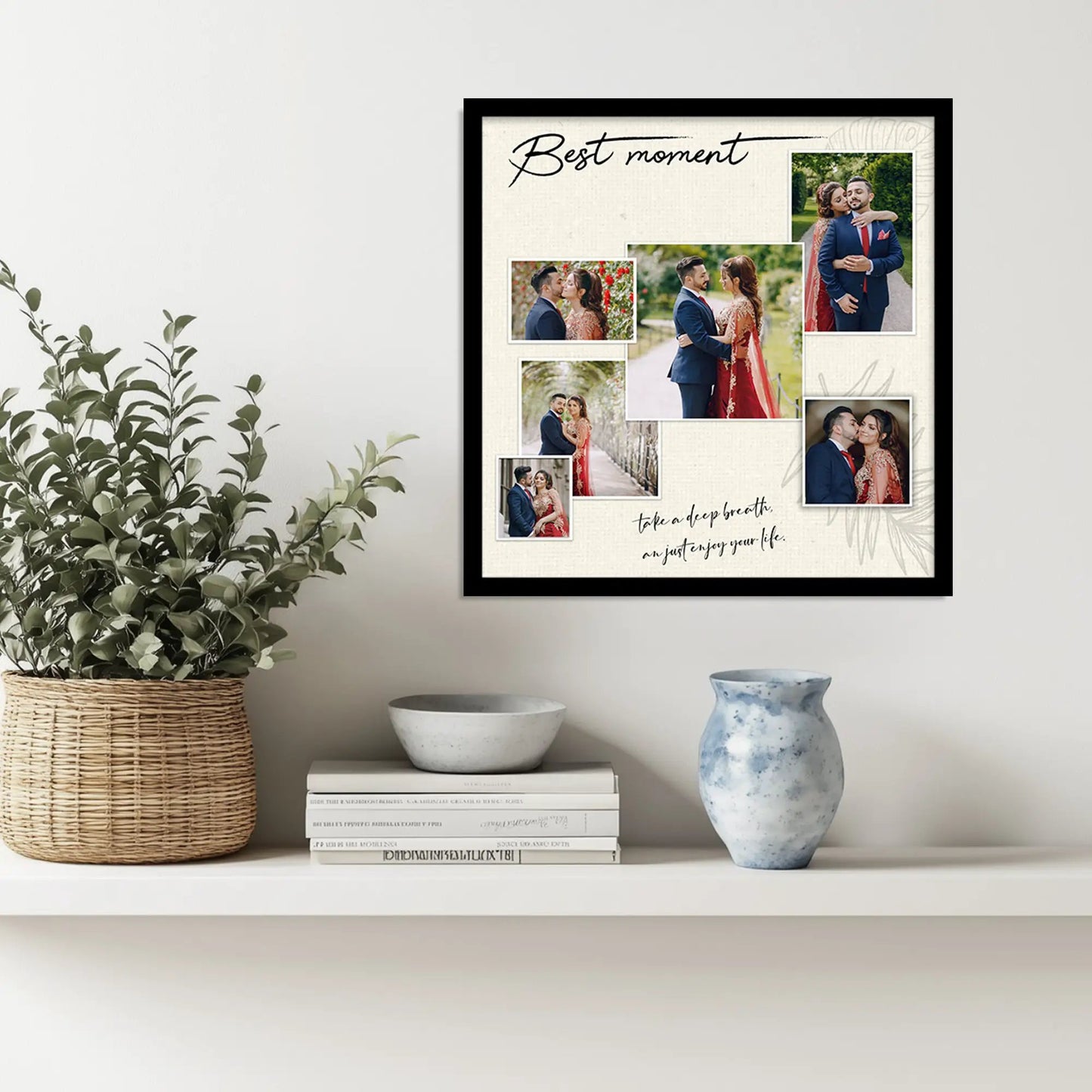 Customized Gifts for Men & Women – Personalized Photo Frame for Husband Birthday Special, Wife Anniversary Gift, Sister Birthday Gift, Unique Photo Gift, Useful Gift Ideas for Couples, Parents, Family