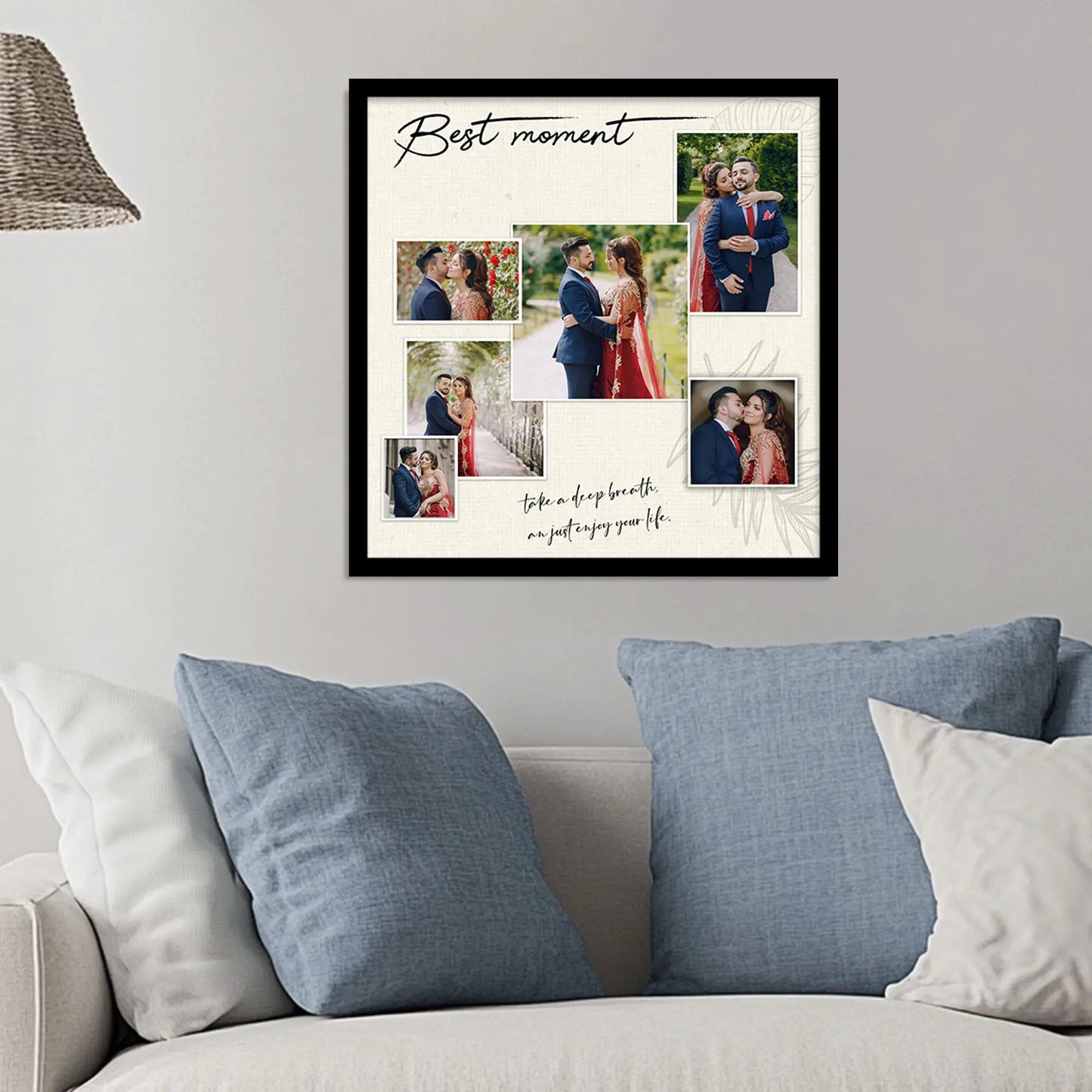 Customized Gifts for Men & Women – Personalized Photo Frame for Husband Birthday Special, Wife Anniversary Gift, Sister Birthday Gift, Unique Photo Gift, Useful Gift Ideas for Couples, Parents, Family