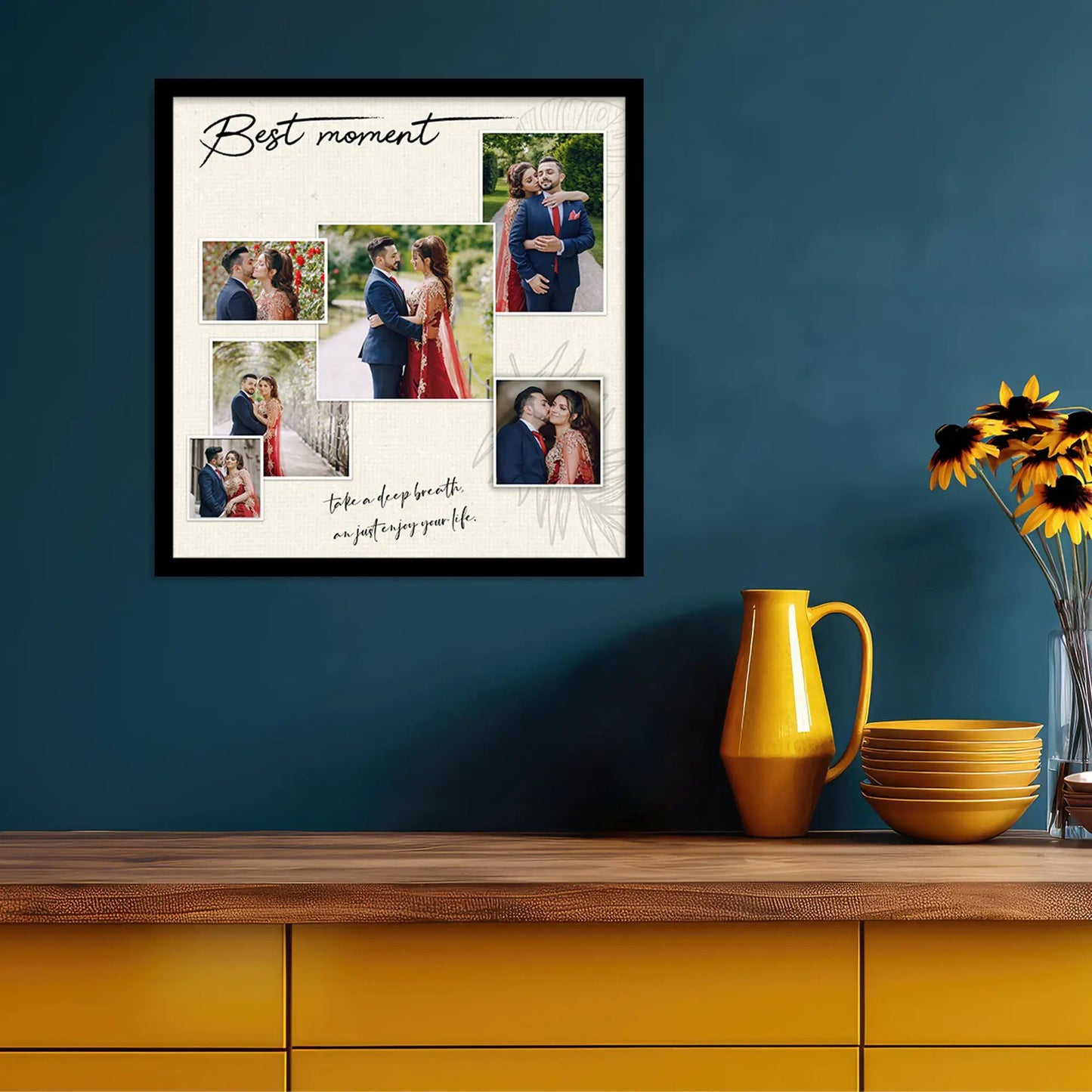 Customized Gifts for Men & Women – Personalized Photo Frame for Husband Birthday Special, Wife Anniversary Gift, Sister Birthday Gift, Unique Photo Gift, Useful Gift Ideas for Couples, Parents, Family
