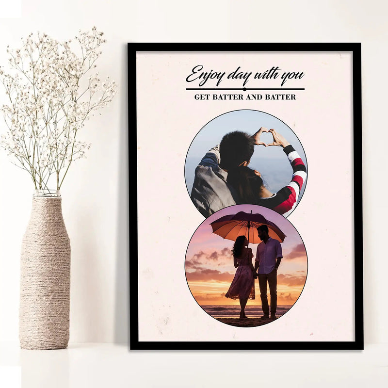 Unique Customized Birthday & Anniversary Gift – Photo Frame for Husband, Wife, Women, Sister – Personalized Gifts for Brother Sister Father Mother Couples & Family by Kotart store