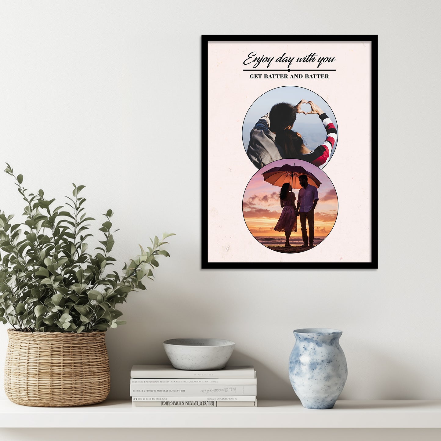 Unique Customized Birthday & Anniversary Gift – Photo Frame for Husband, Wife, Women, Sister – Personalized Gifts for Brother Sister Father Mother Couples & Family