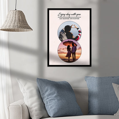 Unique Customized Birthday & Anniversary Gift – Photo Frame for Husband, Wife, Women, Sister – Personalized Gifts for Brother Sister Father Mother Couples & Family