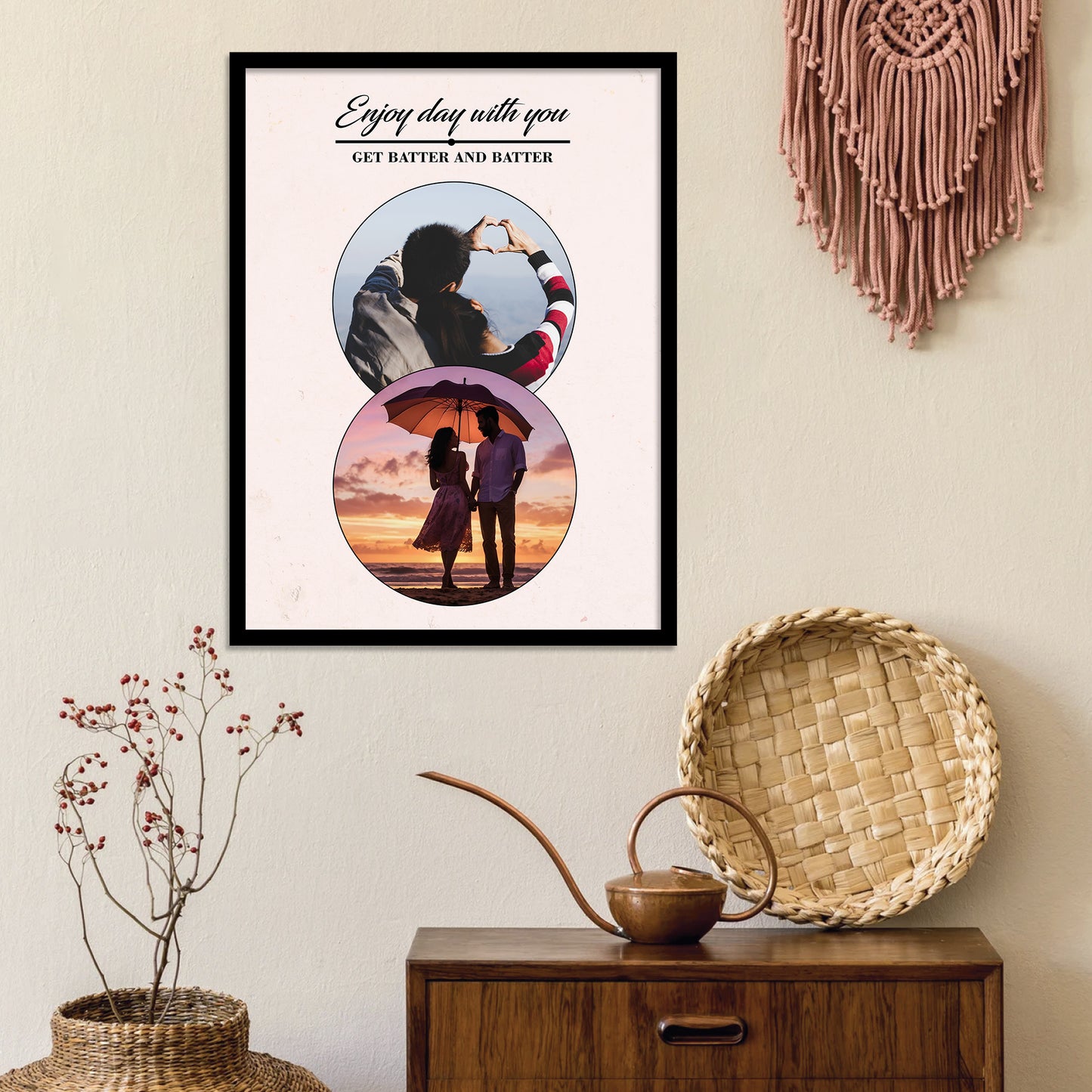 Unique Customized Birthday & Anniversary Gift – Photo Frame for Husband, Wife, Women, Sister – Personalized Gifts for Brother Sister Father Mother Couples & Family