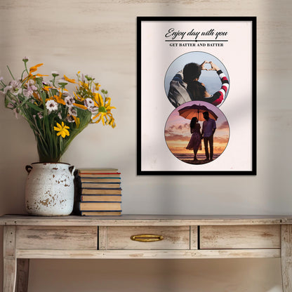 Unique Customized Birthday & Anniversary Gift – Photo Frame for Husband, Wife, Women, Sister – Personalized Gifts for Brother Sister Father Mother Couples & Family