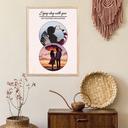 Unique Customized Birthday & Anniversary Gift – Photo Frame for Husband, Wife, Women, Sister – Personalized Gifts for Brother Sister Father Mother Couples & Family