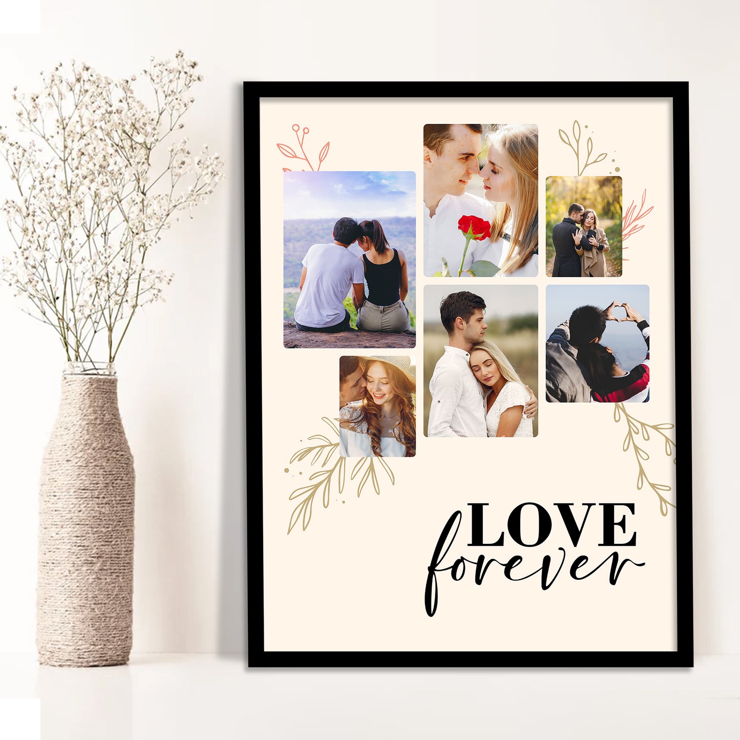 Customized Gifts for Men & Women – Personalized Photo Frame for Husband Birthday Special, Wife Anniversary Gift, Sister Birthday Gift, Useful Gift for Couples, Parents, Family – Perfect Marriage Anniversary, Wedding