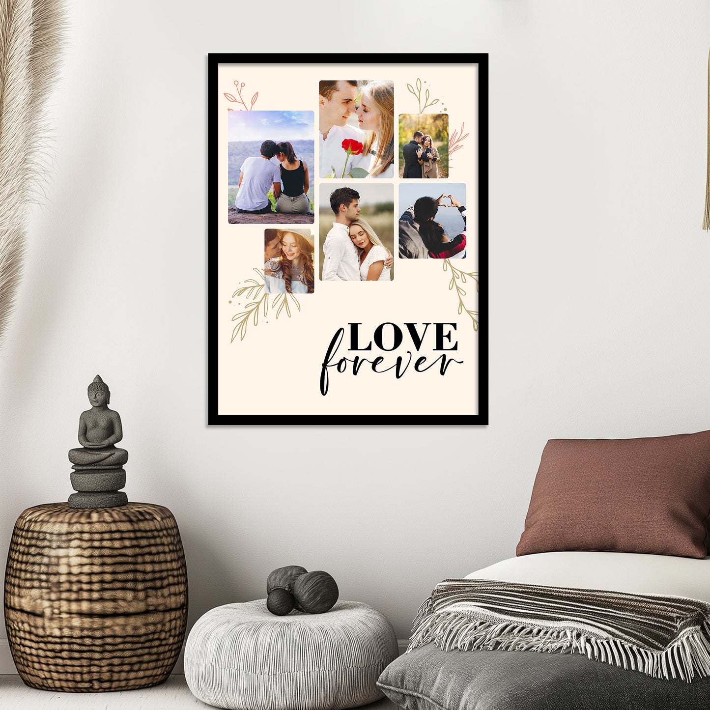 Customized Gifts for Men & Women – Personalized Photo Frame for Husband Birthday Special, Wife Anniversary Gift, Sister Birthday Gift, Useful Gift for Couples, Parents, Family – Perfect Marriage Anniversary, Wedding