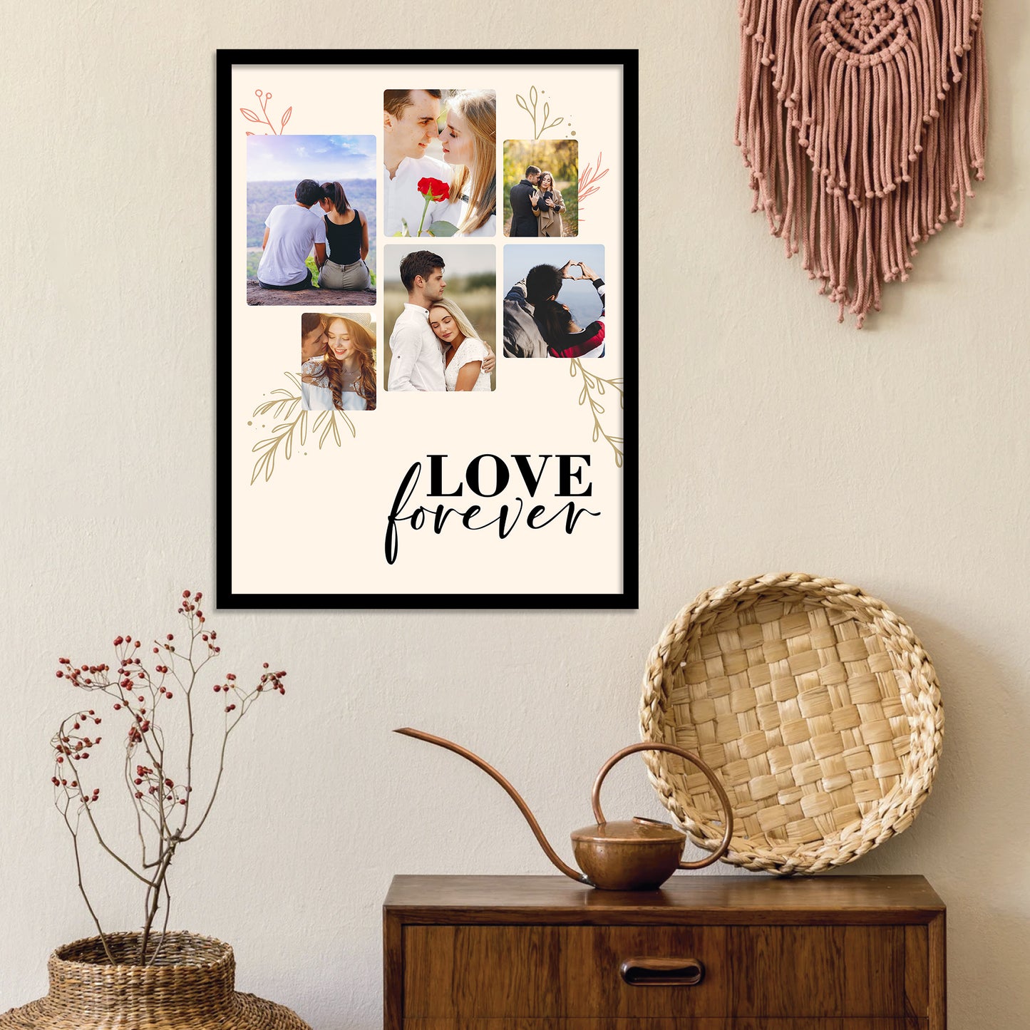 Customized Gifts for Men & Women – Personalized Photo Frame for Husband Birthday Special, Wife Anniversary Gift, Sister Birthday Gift, Useful Gift for Couples, Parents, Family – Perfect Marriage Anniversary, Wedding