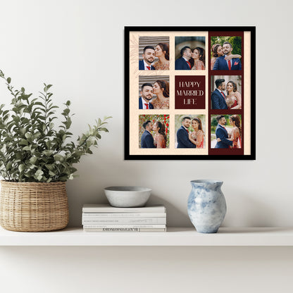 Customized Gifts for Men & Women – Personalized Photo Frame for Husband Birthday Special, Wife Anniversary Gift, Sister Birthday Gift, Unique Customized Photo Gift, Useful Gift Ideas for Couples, Parents, Family
