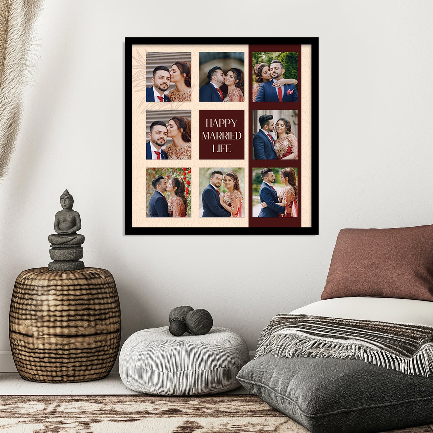 Customized Gifts for Men & Women – Personalized Photo Frame for Husband Birthday Special, Wife Anniversary Gift, Sister Birthday Gift, Unique Customized Photo Gift, Useful Gift Ideas for Couples, Parents, Family