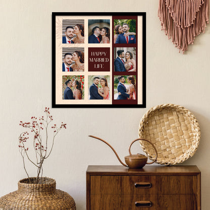 Customized Gifts for Men & Women – Personalized Photo Frame for Husband Birthday Special, Wife Anniversary Gift, Sister Birthday Gift, Unique Customized Photo Gift, Useful Gift Ideas for Couples, Parents, Family