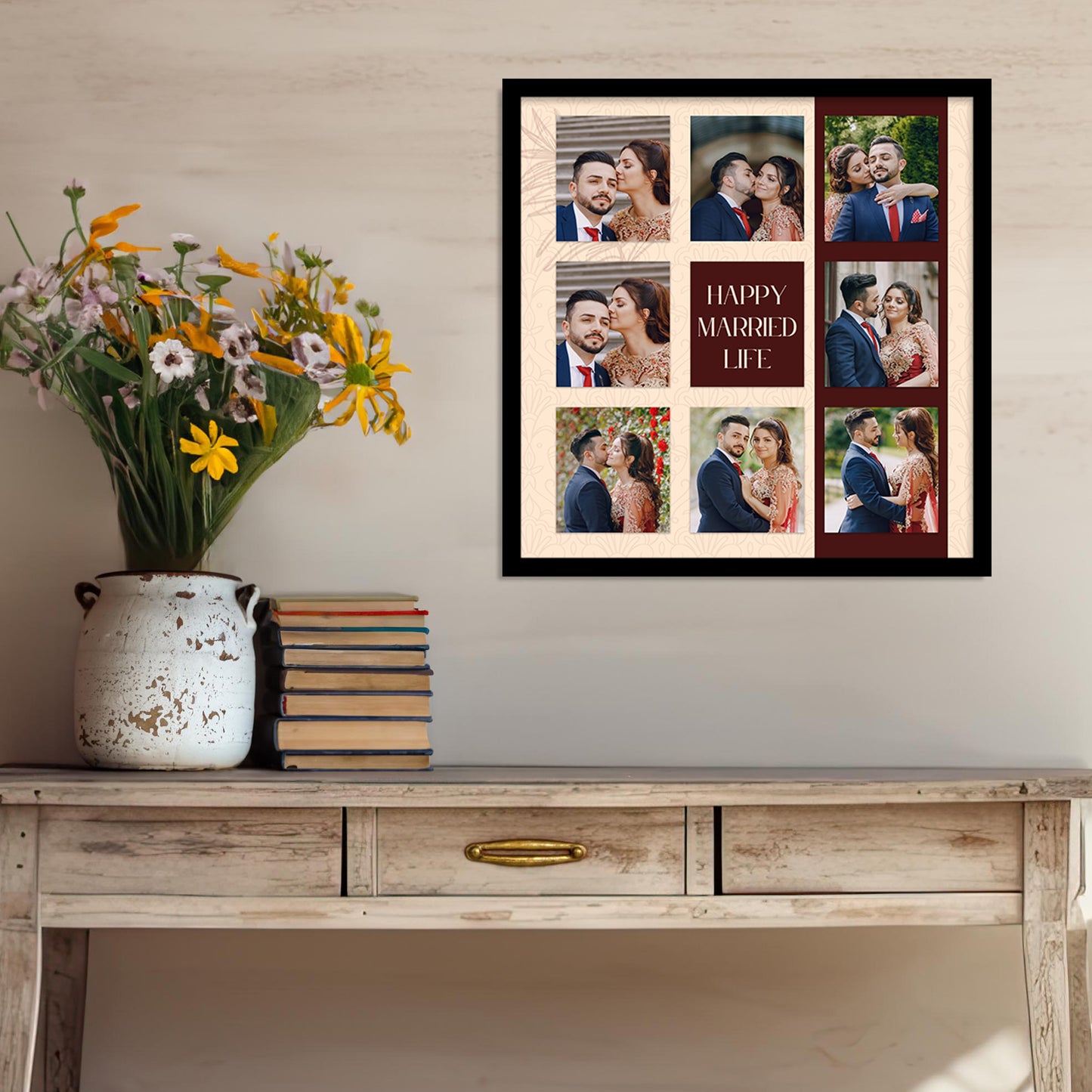 Customized Gifts for Men & Women – Personalized Photo Frame for Husband Birthday Special, Wife Anniversary Gift, Sister Birthday Gift, Unique Customized Photo Gift, Useful Gift Ideas for Couples, Parents, Family