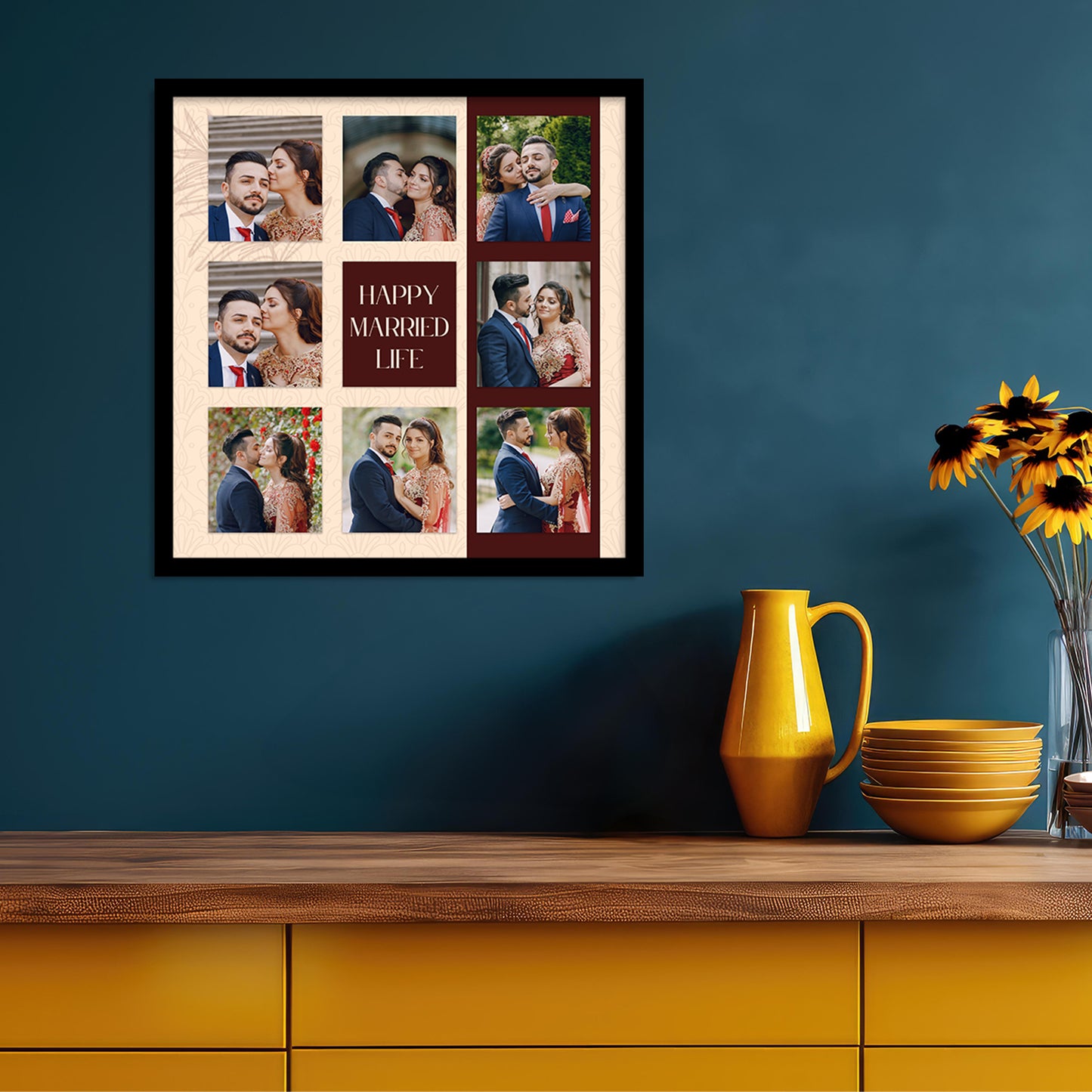 Customized Gifts for Men & Women – Personalized Photo Frame for Husband Birthday Special, Wife Anniversary Gift, Sister Birthday Gift, Unique Customized Photo Gift, Useful Gift Ideas for Couples, Parents, Family