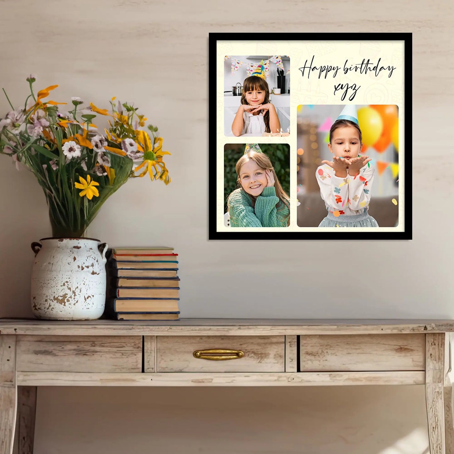 Customized Gifts for Men & Women – Personalized Photo Frame for Husband Birthday Special, Wife Anniversary Gift, Sister Birthday Gift, Unique Customized Photo Gift, Useful Gift Ideas for Couples, Parents, Family