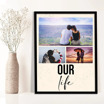 Customized Gifts for Men & Women – Personalized Photo Frame for Husband Birthday Special, Wife Anniversary Gift, Sister Birthday Gift, Useful Gift for Couples, Parents, Family – Perfect Marriage Anniversary, Wedding