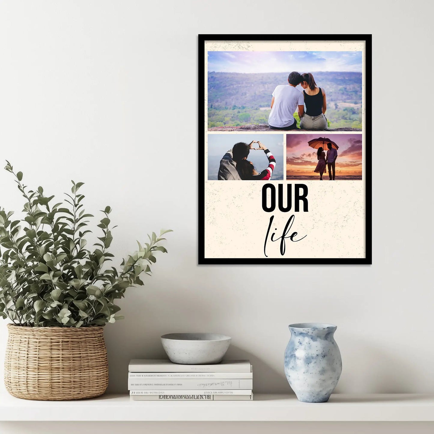 Customized Gifts for Men & Women – Personalized Photo Frame for Husband Birthday Special, Wife Anniversary Gift, Sister Birthday Gift, Useful Gift for Couples, Parents, Family – Perfect Marriage Anniversary, Wedding