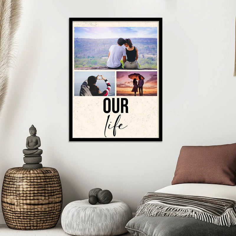 Customized Gifts for Men & Women – Personalized Photo Frame for Husband Birthday Special, Wife Anniversary Gift, Sister Birthday Gift, Useful Gift for Couples, Parents, Family – Perfect Marriage Anniversary, Wedding