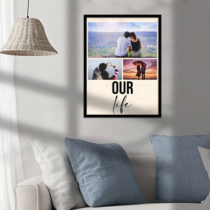 Customized Gifts for Men & Women – Personalized Photo Frame for Husband Birthday Special, Wife Anniversary Gift, Sister Birthday Gift, Useful Gift for Couples, Parents, Family – Perfect Marriage Anniversary, Wedding