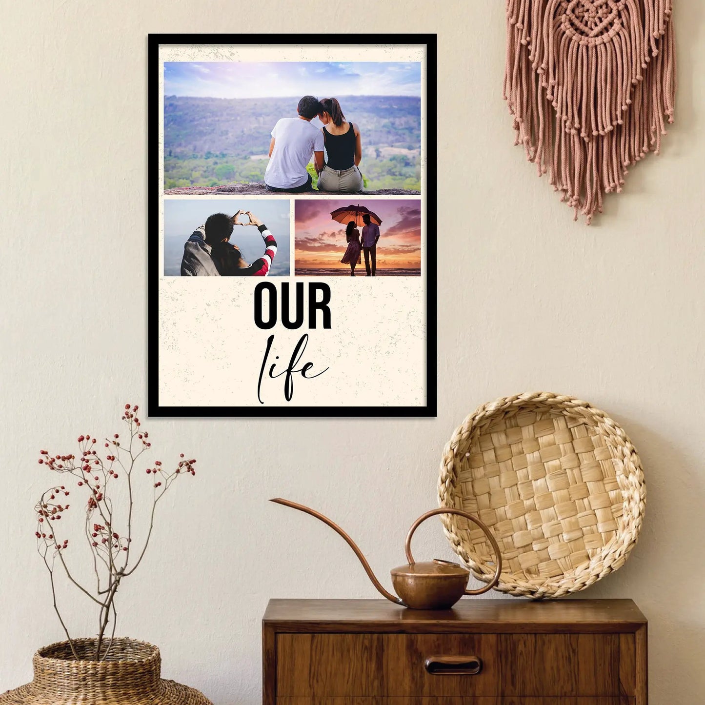 Customized Gifts for Men & Women – Personalized Photo Frame for Husband Birthday Special, Wife Anniversary Gift, Sister Birthday Gift, Useful Gift for Couples, Parents, Family – Perfect Marriage Anniversary, Wedding