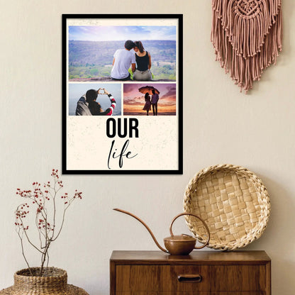 Customized Gifts for Men & Women – Personalized Photo Frame for Husband Birthday Special, Wife Anniversary Gift, Sister Birthday Gift, Useful Gift for Couples, Parents, Family – Perfect Marriage Anniversary, Wedding