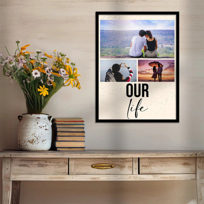 Customized Gifts for Men & Women – Personalized Photo Frame for Husband Birthday Special, Wife Anniversary Gift, Sister Birthday Gift, Useful Gift for Couples, Parents, Family – Perfect Marriage Anniversary, Wedding
