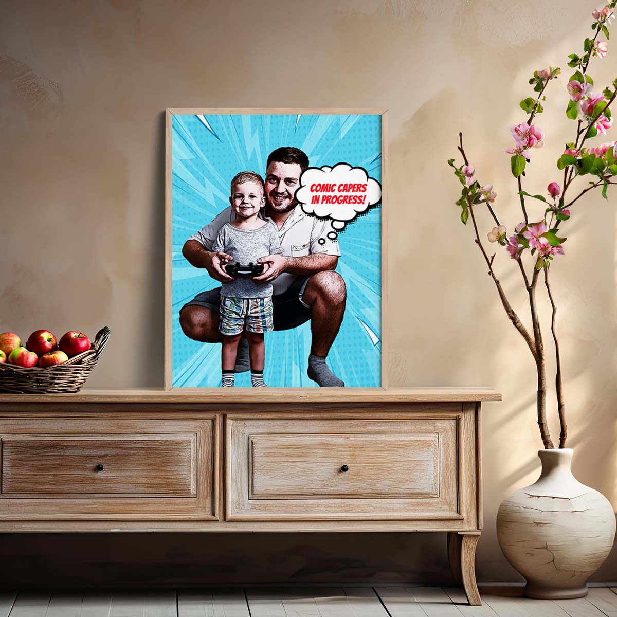 Customized / Personalized Photo Frame with Cool Gaming Poster, Birthday Mothers day,Fathers day Gift