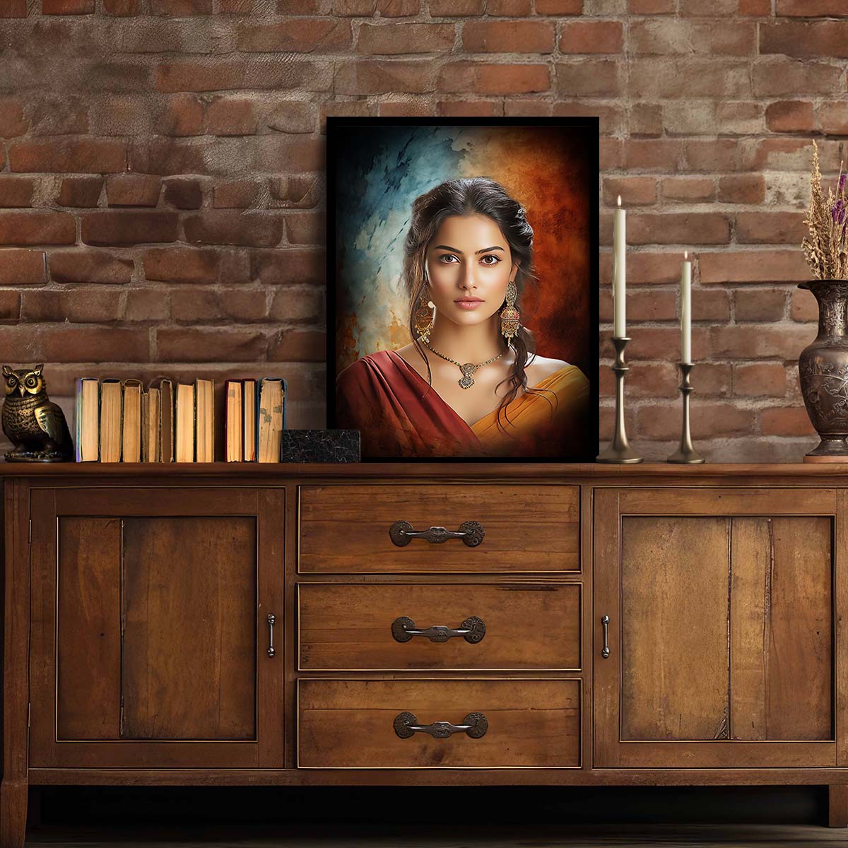 Customized Digital Oil Painting Portrait from Photo, Personalised Photo Frame Perfect for Gift