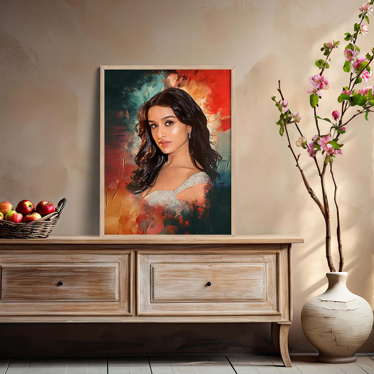 Customised Digital Handmade Vibrant Digital Oil Painting | Gift For - Anniversary | Birthday | Wife | Husband | Sister | Brother