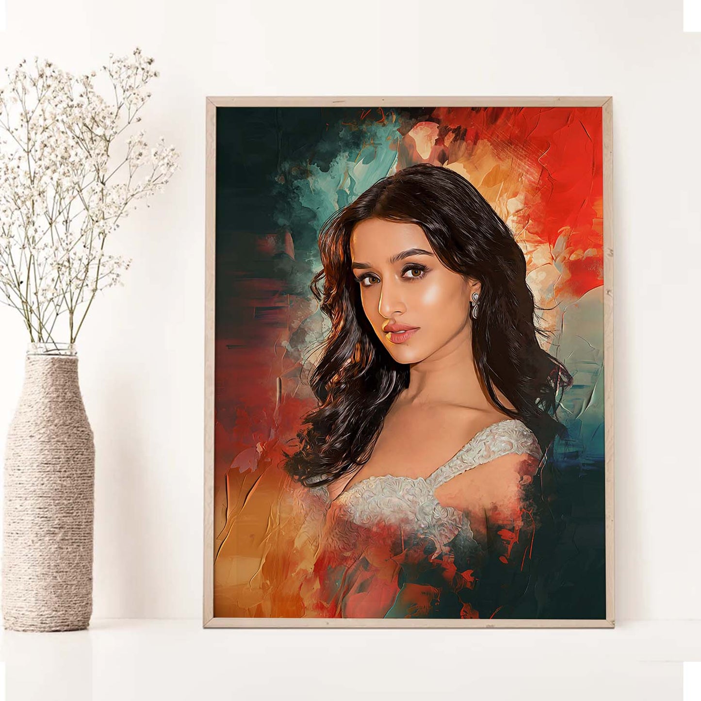 Customised Digital Handmade Vibrant Digital Oil Painting | Gift For - Anniversary | Birthday | Wife | Husband | Sister | Brother