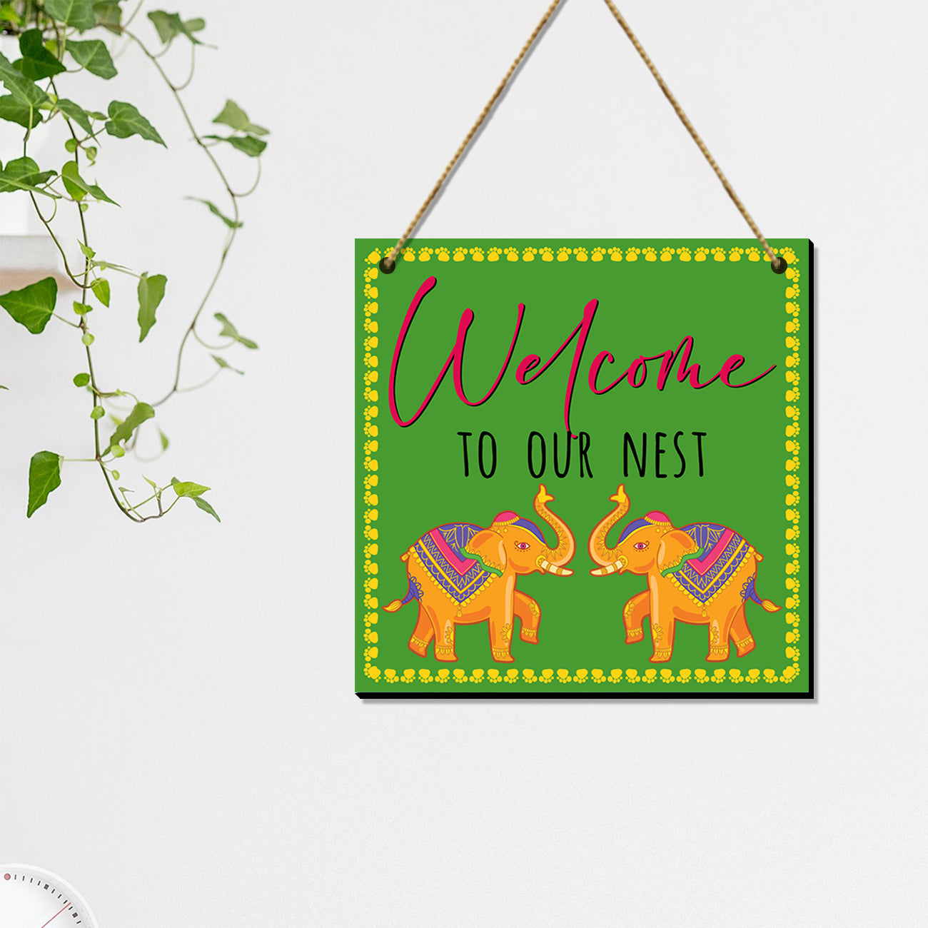 Welcome to our Nest Wall Hangings for Wall Decoration - MDF Wood Wall Hangings for Living Room-Kotart