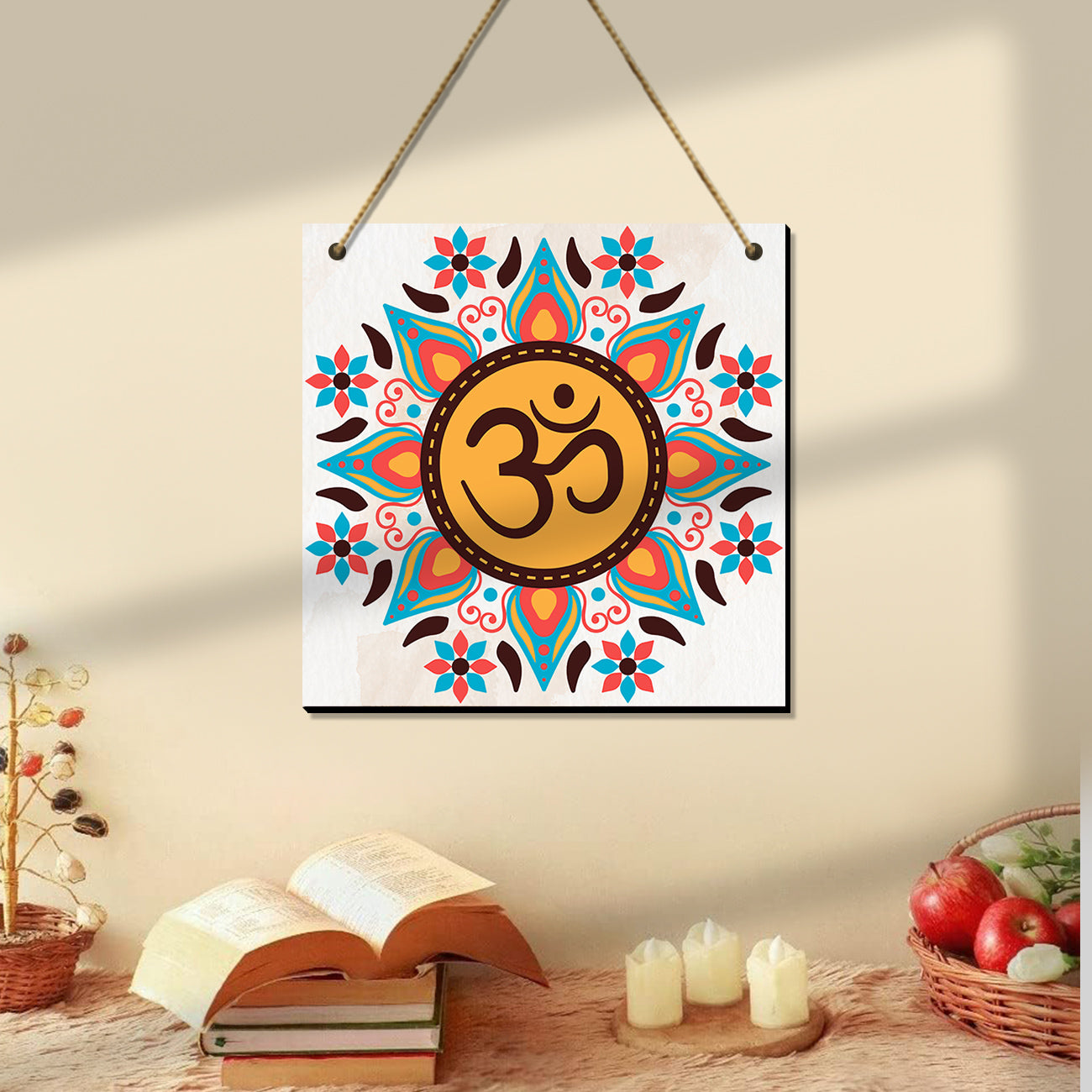 Beautiful Quotes Wall Hangings for Wall Decoration - OM Mantra Quotes MDF Wood Wall Hangings for Living Room-Kotart