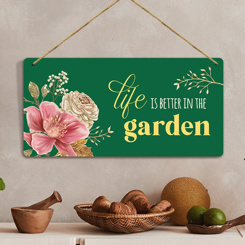 Wall Hangings for Living Room Hallway Garden Decoration - MDF Wood Decorative Wall Hangings-Kotart