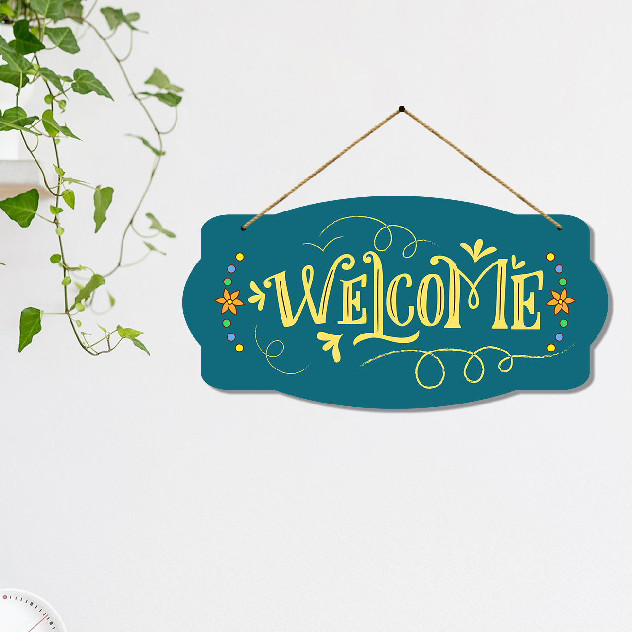 Welcome Quotes Wall Hangings for Kitchen Wall Decoration - MDF Wood Decorative Wall Hangings