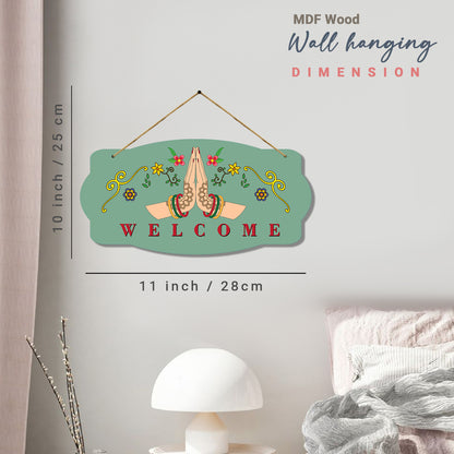 Welcome Wall Hangings for Home Wall Decoration - MDF Wood Decorative Wall Hangings