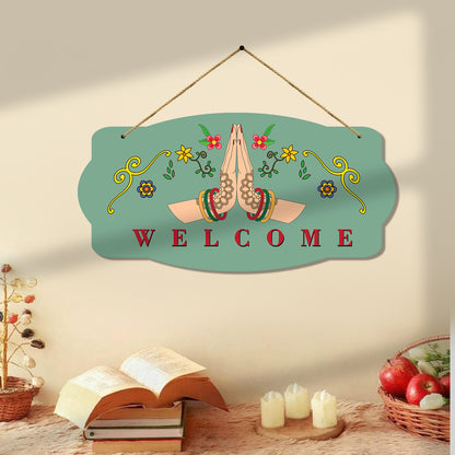 Welcome Wall Hangings for Home Wall Decoration - MDF Wood Decorative Wall Hangings