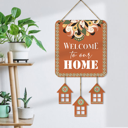 Welcome Wall Hangings for Home Wall Decoration - MDF Wood Decorative Wall Hangings