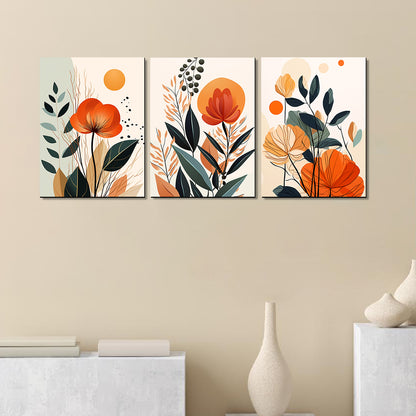 Vibrant Floral Art for Home and Office Decor - Modern Art for Living Room Walls Decor