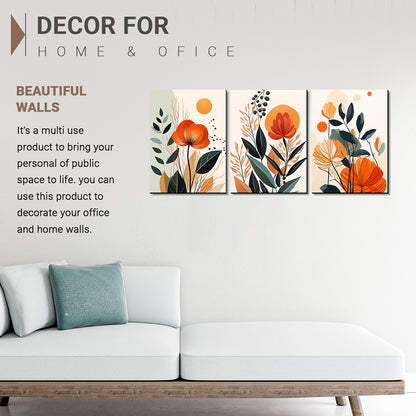 Vibrant Floral Art for Home and Office Decor - Modern Art for Living Room Walls Decor