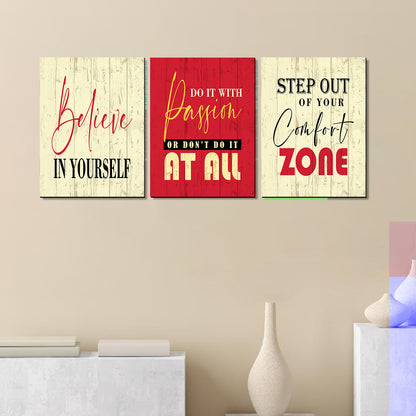 Motivational Quote Panels for Home and Office Decor - Quotes Art for Living Room Walls